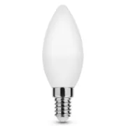 Lâmpada LED MODEE vela C37 de 7W casquilho E14 luz quente 2700K.