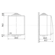 Dimensões comutador de lustre 48061 KCZ