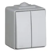 Dimensões comutador de lustre estanque saliente EFAPEL 48061 KCZ Série Estanque 48 IP65 cinzento