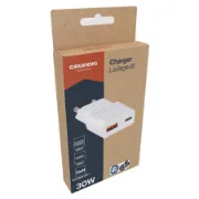 Packaging Carregador de parede duplo GRUNDIG 30W GaN