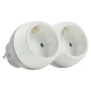 Ficha dupla TECHNIK com 2 tomadas schuko de 16A