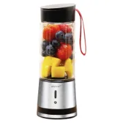 Liquidificadora portátil de smoothies ALPINA de 300ml recarregável por USB com 125W de potência.