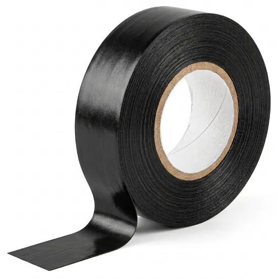 Rolo de fita isoladora elétrica preta da marca BEAP com 18mm de largura e 20m de comprimento.
