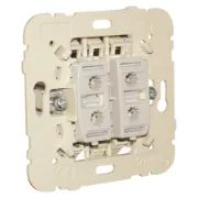 Mecanismo de comutador de lustre Efapel 21061 da Série MEC 21 para comando duplo de iluminação.