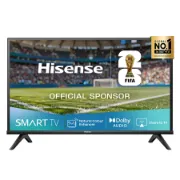 Smart TV HISENSE 40A4Q de 40 polegadas Full HD com moldura preta e interface VIDAA