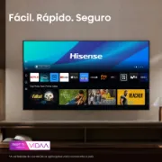 Sistema operativo VIDAA com apps instaladas na smart tv